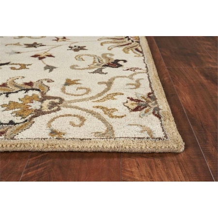 Palacedesigns 60 x 96 in. Champagne Wool Rug PA3676625